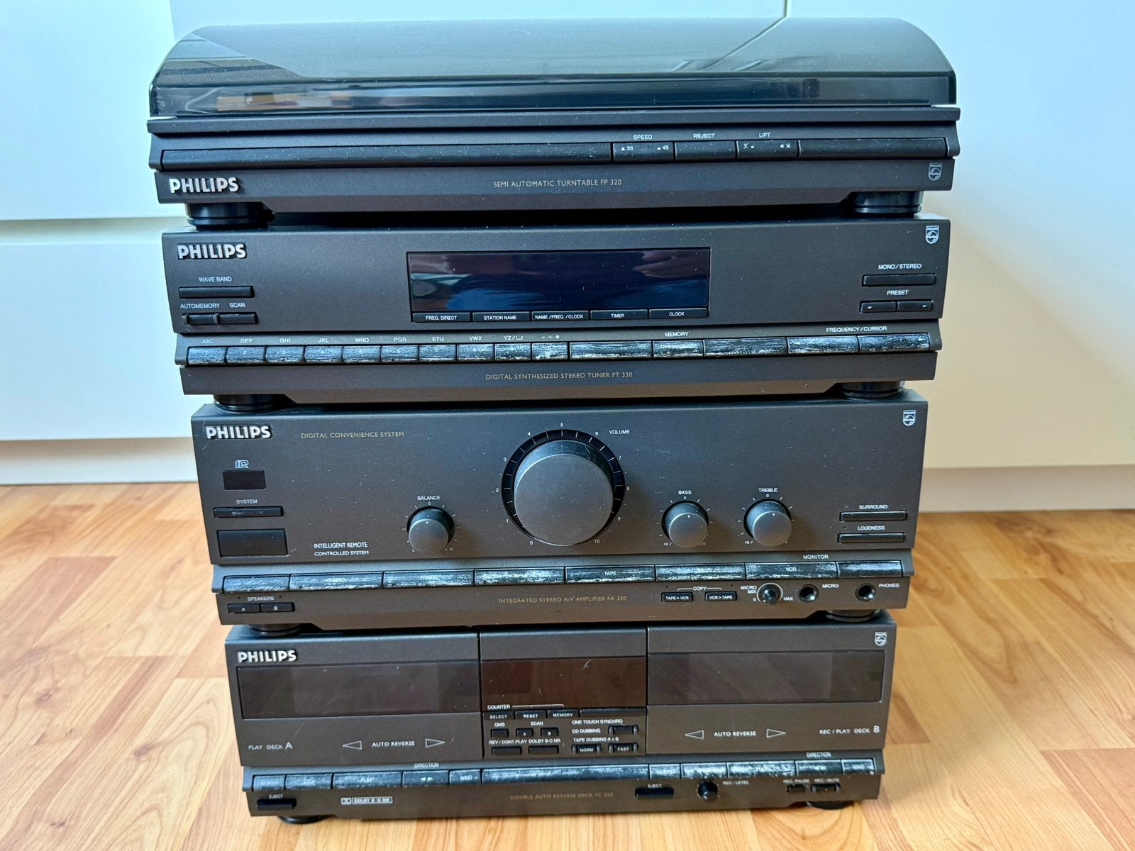 Philips FS330 Stereo Set, Ophalen, Gebruikt, Cassettedeck, Philips