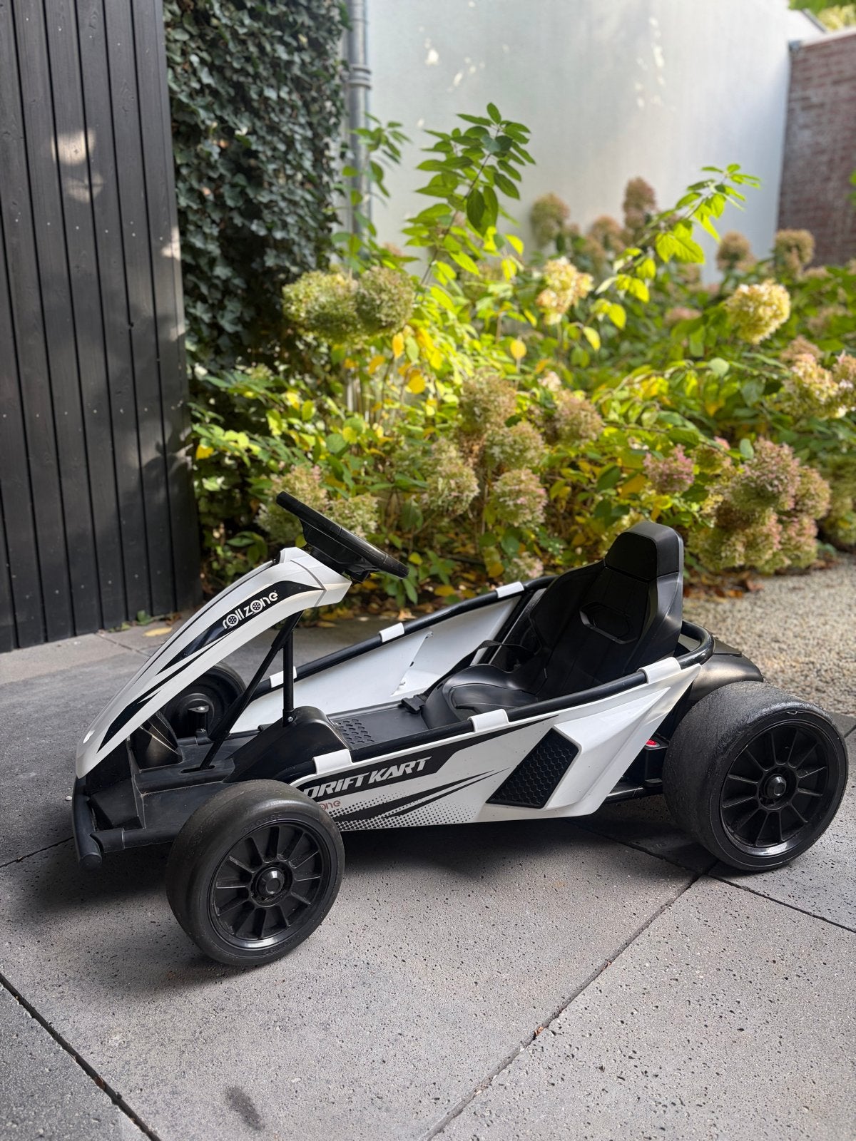 Elektrische Drift Kart 24V voor Kinderen - Wit, Zo goed als nieuw