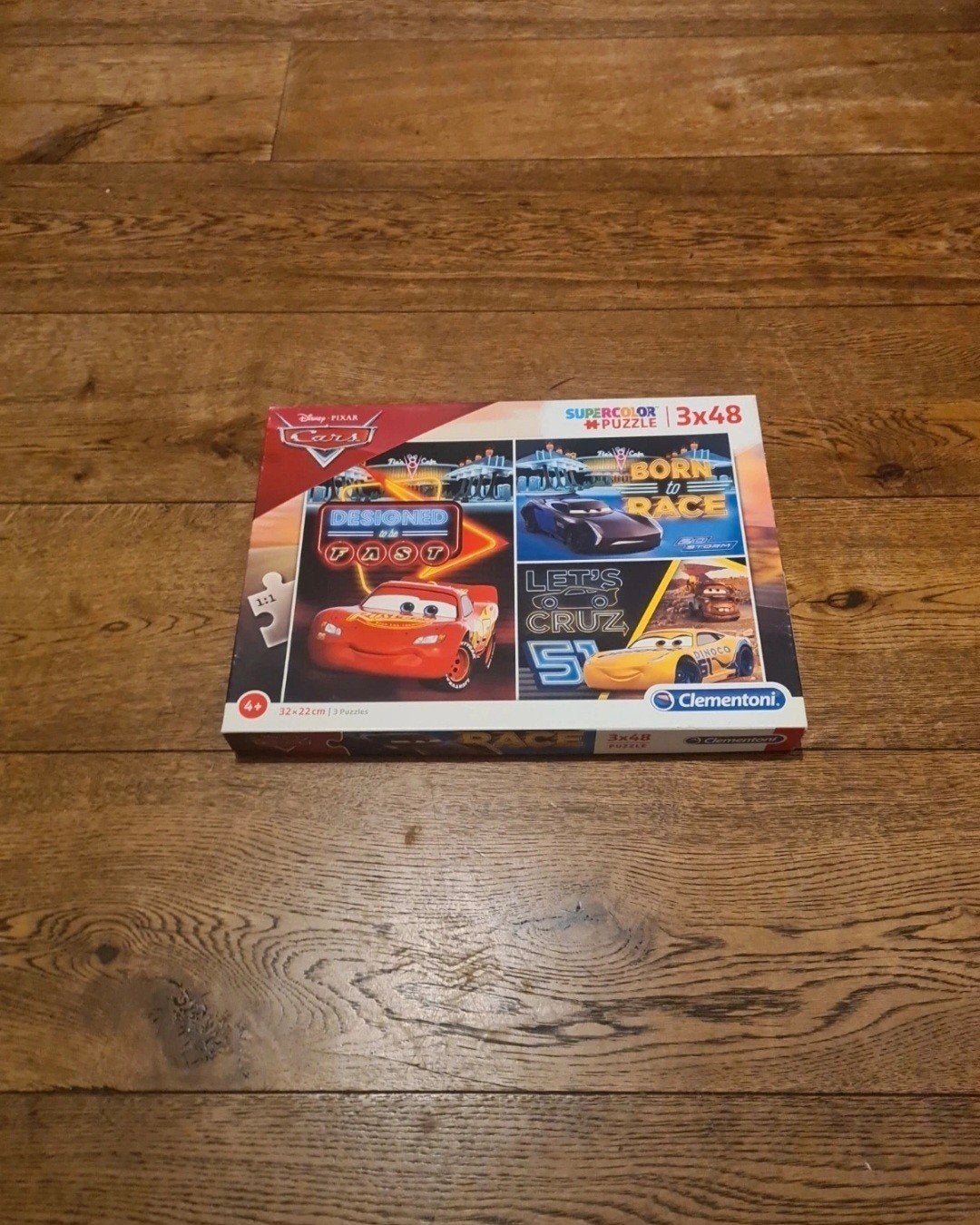 Clementoni puzzle 3-1 Disney's Cars 4+ ( 3x48 stukjes), Ophalen of Verzenden, 10 tot 50 stukjes, Gebruikt, 4 tot 6 jaar