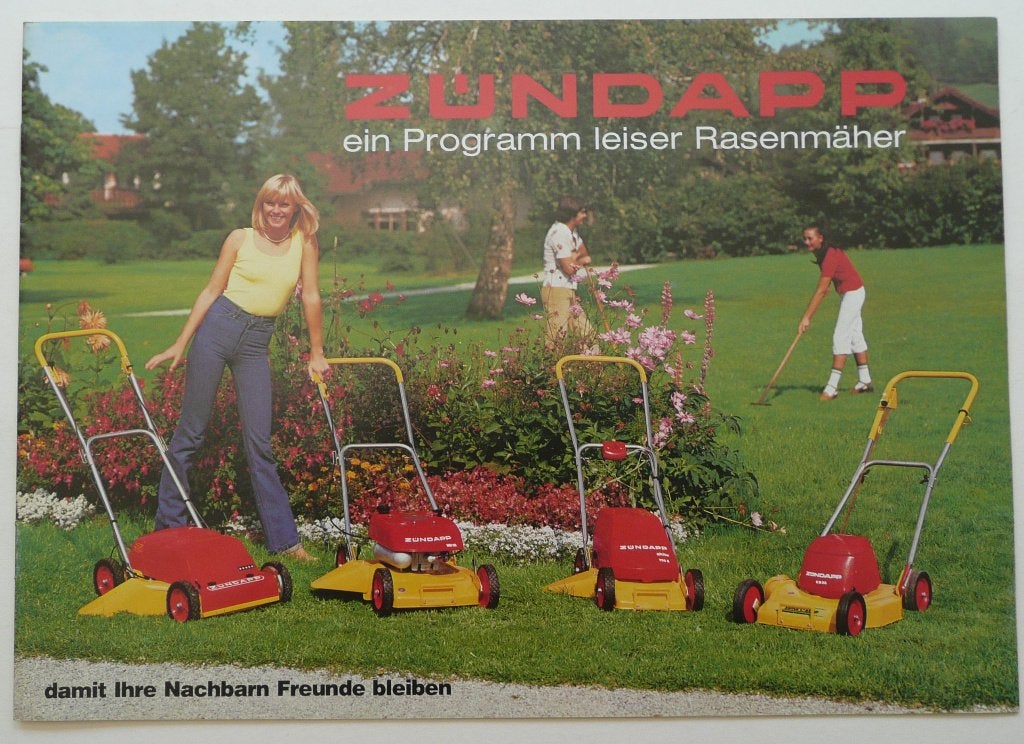 Zündapp Folder Grasmaaiers 1973-1982 "Benzine/Kabel/Accu", Ophalen of Verzenden, Zo goed als nieuw, Folder