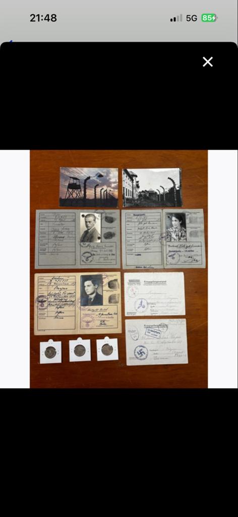 WOII Documenten, Kennkarten, Postkaarten en Munten, Ophalen of Verzenden, Overige soorten, Duitsland, Overige typen