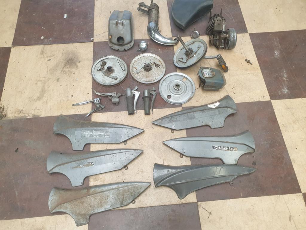 Restant Mobyleyye onderdelen, Fietsen en Brommers, Brommeronderdelen | Oldtimers, Ophalen of Verzenden, Overige typen, Overige merken