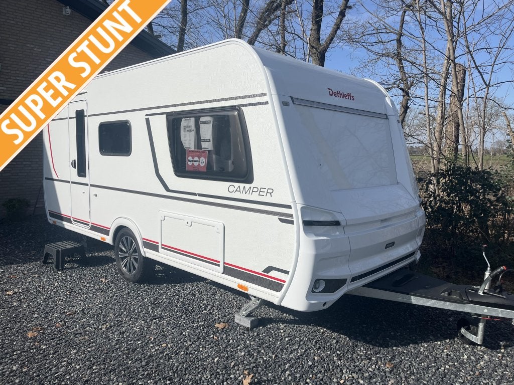 Dethleffs Camper 460 EL mover+ luifel+ fietsenrek, Standaardzit, Schokbreker, Dethleffs, 5 tot 6 meter