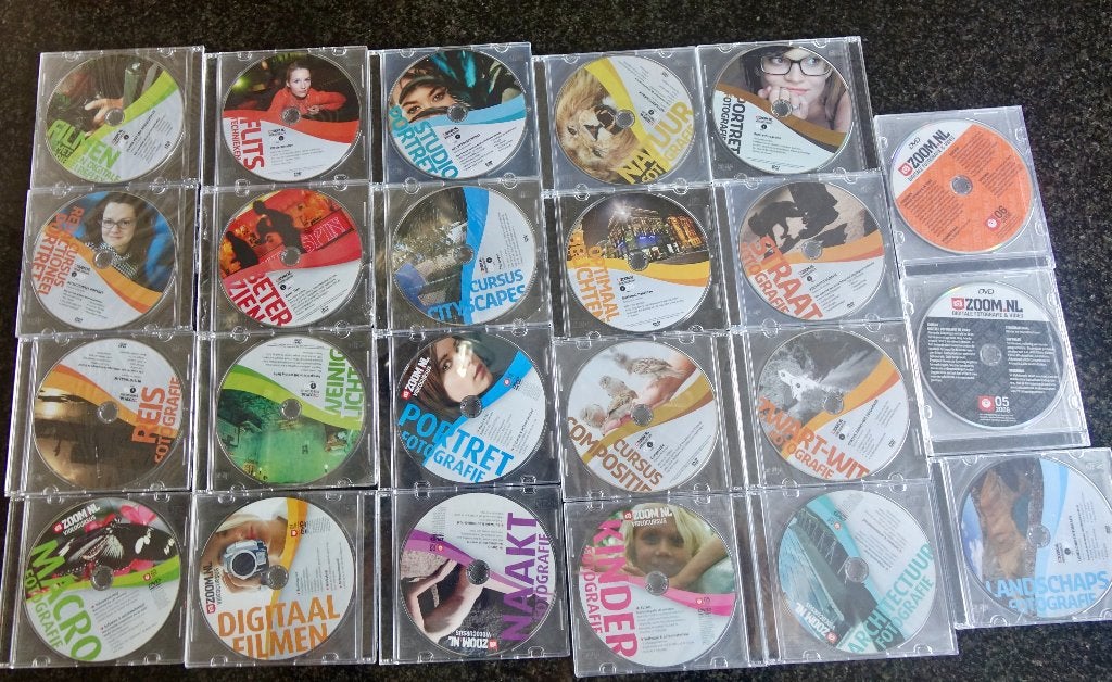 23 ZOOM NL foto- en videocursussen op DVD, Alle leeftijden, Ophalen of Verzenden, Zo goed als nieuw