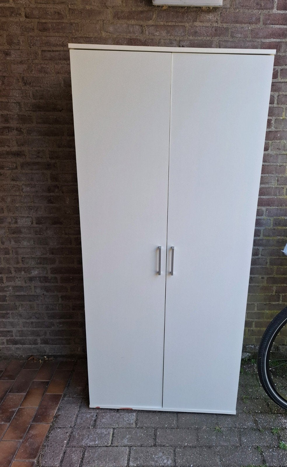 Witte kast 175x80x39 cm, ideaal als schoenenkast, Ophalen, Gebruikt, Modern