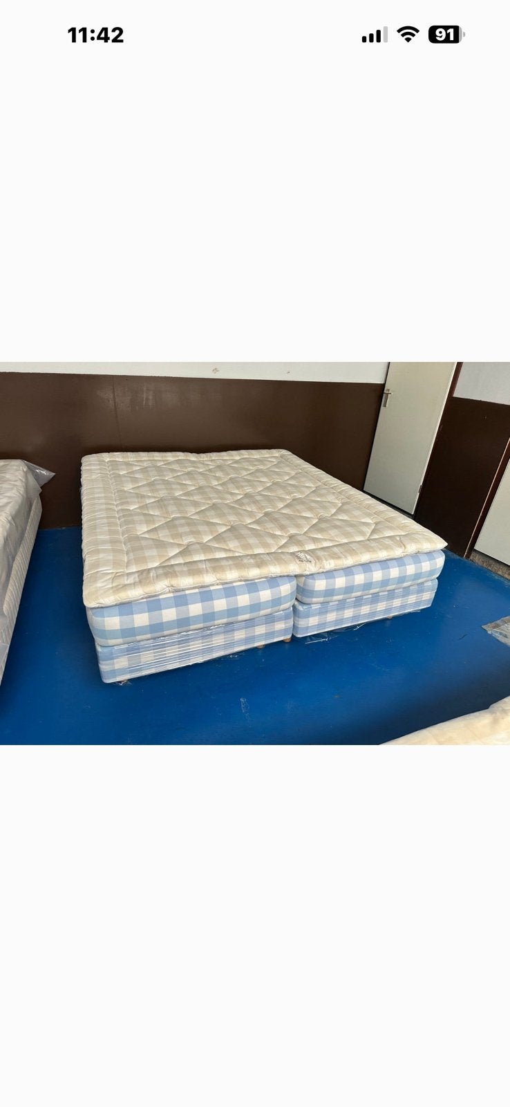 Hastens Boxspring vlak 180x210 cm – Enorme Korting, Ophalen, 200 cm of meer, Overige typen, Zo goed als nieuw