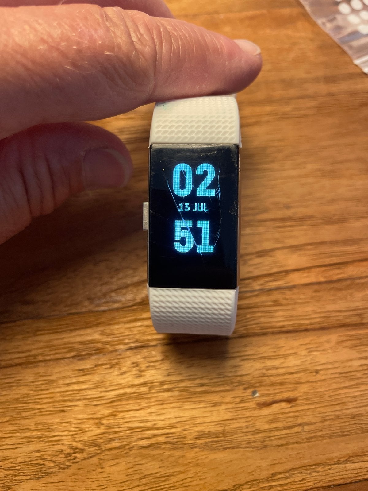 Fitbit Charge met kras op scherm en extra bandjes, Ophalen of Verzenden, Gebruikt, Wit, Android