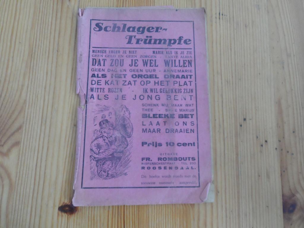 Schlager trumpfe - fr. Rombouts, Ophalen of Verzenden, Gelezen, Genre of Stijl