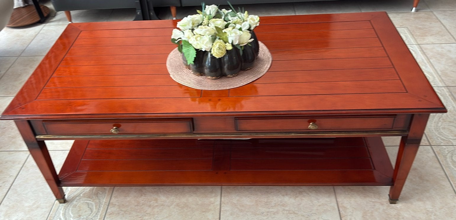Mulleman kersenhouten salontafel, 50 – 75, Gebruikt, 100 tot 150 cm, Klassiek