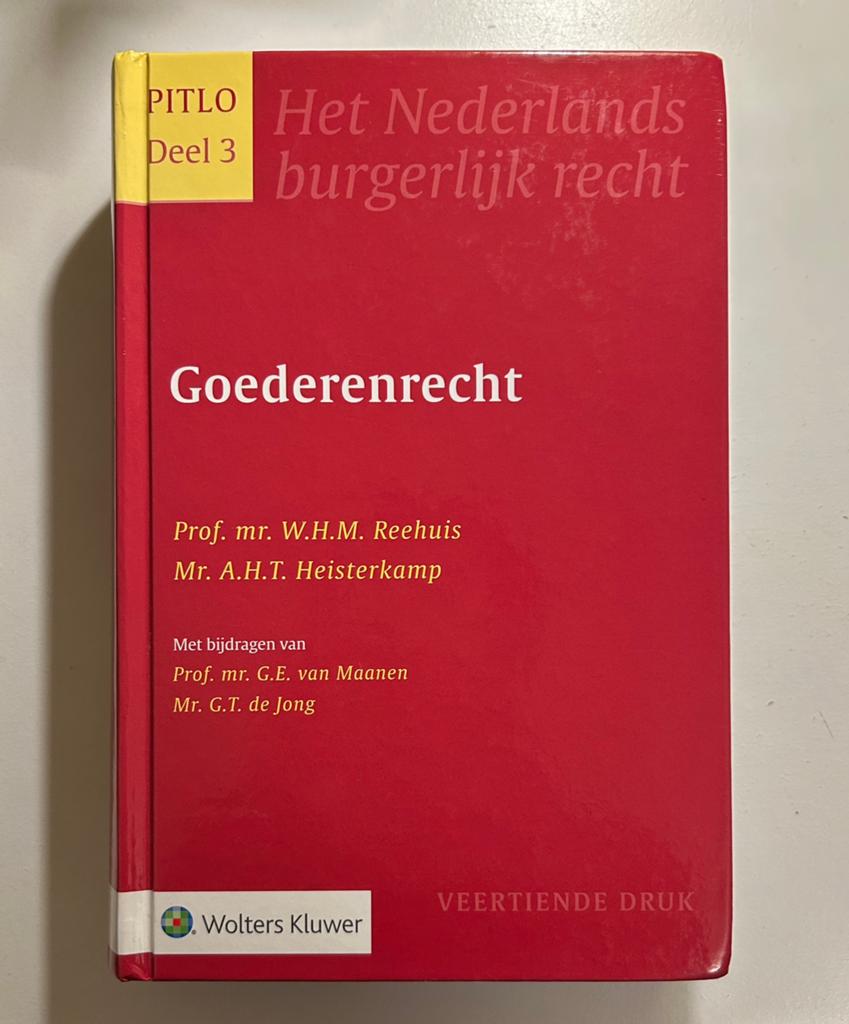 Pitlo 3 - Goederenrecht, Verzenden, Zo goed als nieuw, Natuurwetenschap