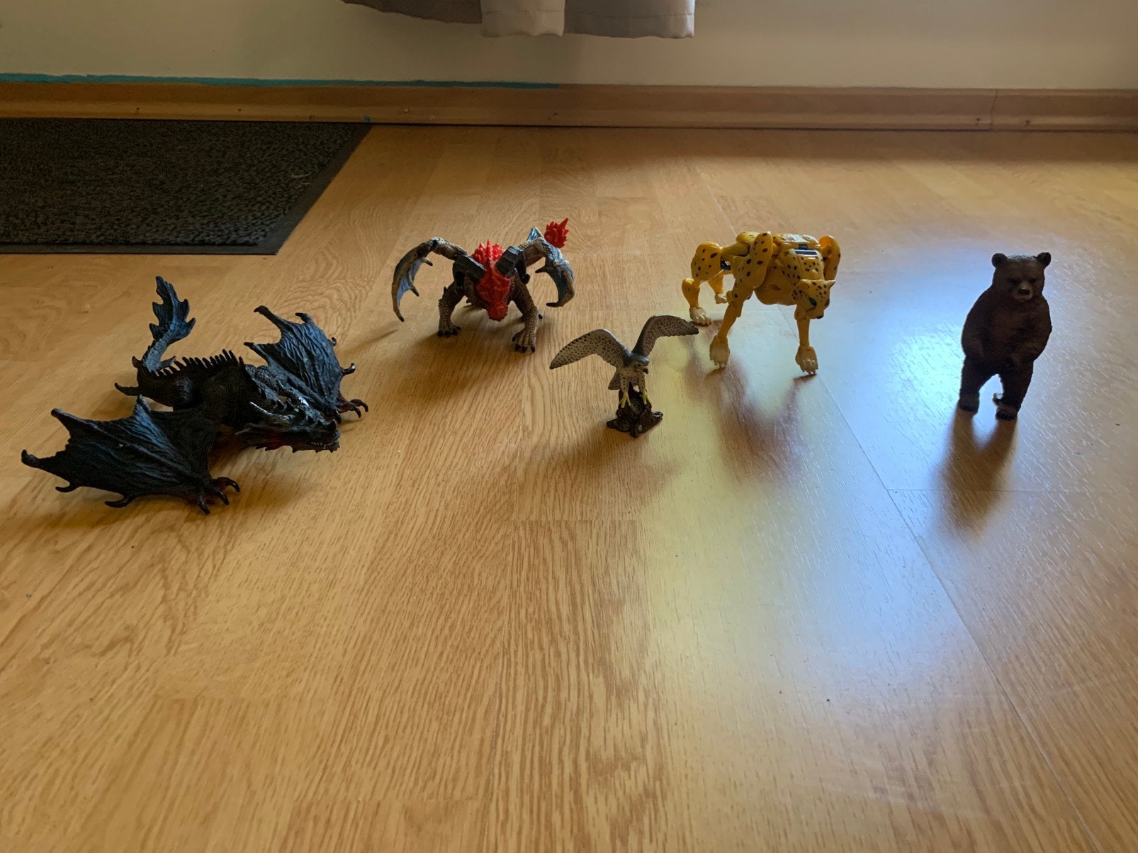 Speelgoed set: Beer, Valk, Jachtluipaard Transformer &Draken, G1, Ophalen of Verzenden, Gebruikt, Overige rassen