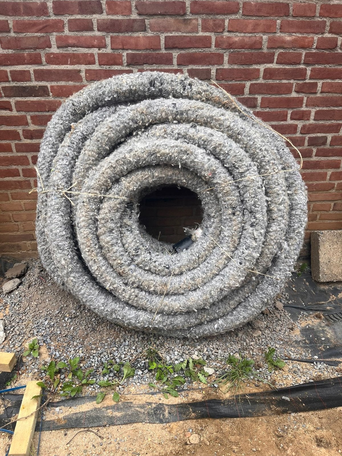 Drainagebuis PP450, 80mm diameter, ca. 30 meter, Ophalen, Gebruikt, 6 meter of meer, 80 mm of meer