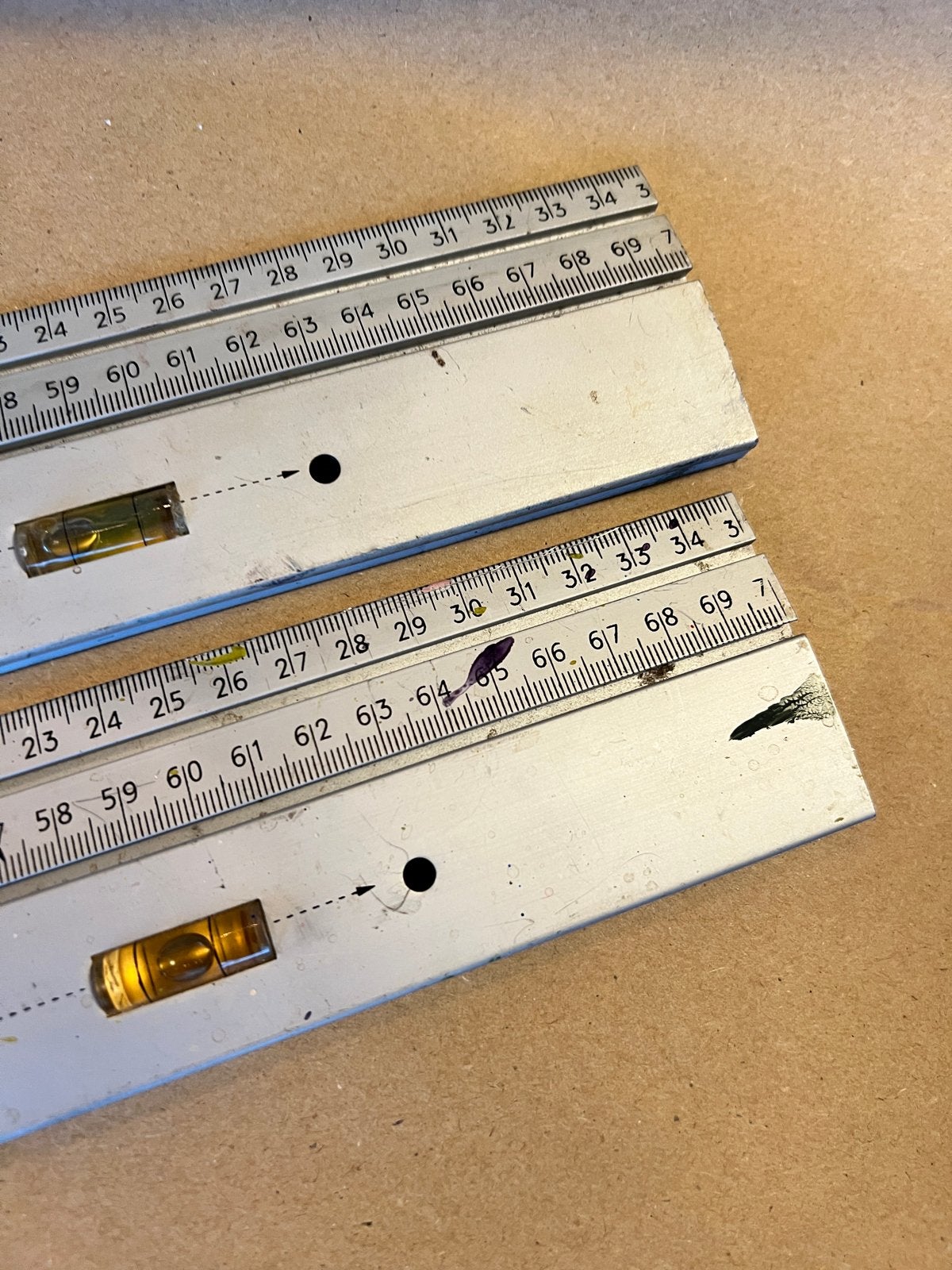 Waterpas lineaal 2x - Handig gereedschap voor precisie, Doe-het-zelf en Verbouw, Gereedschap | Handgereedschap, Ophalen of Verzenden