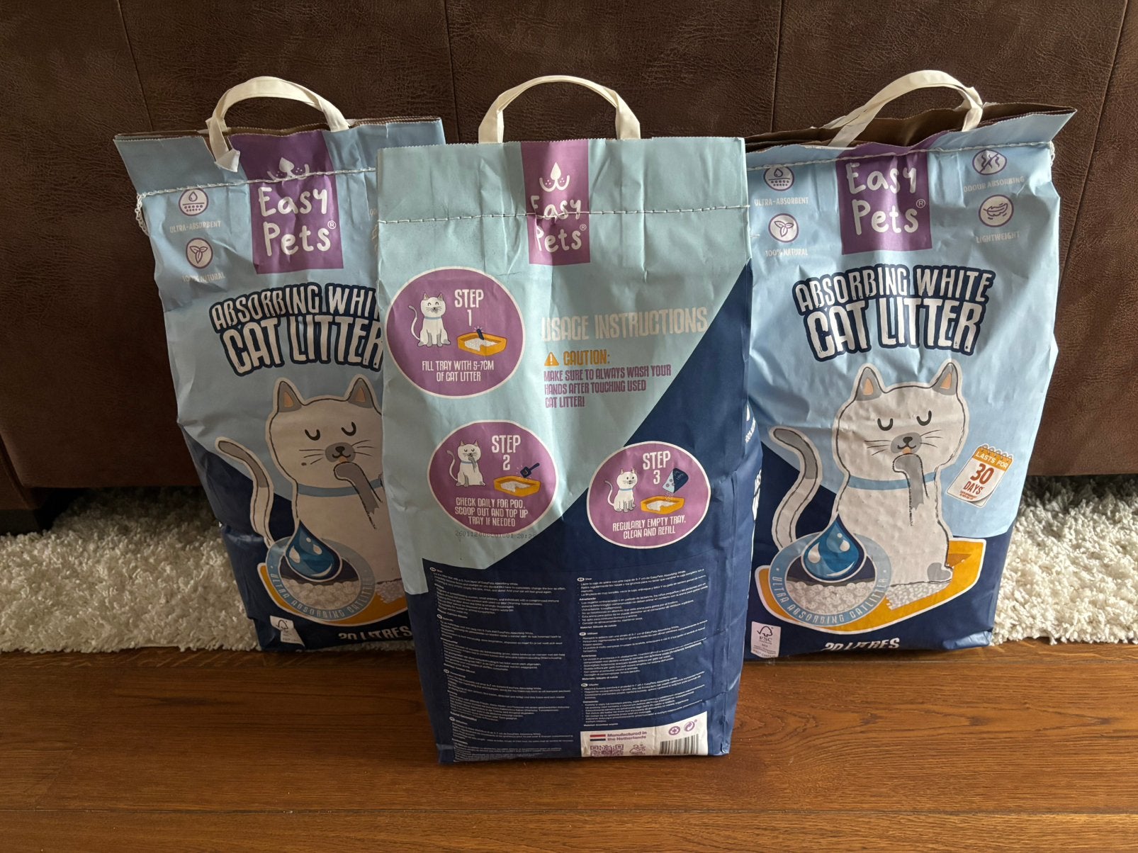 Kattengrit (60 liter), Ophalen, Nieuw