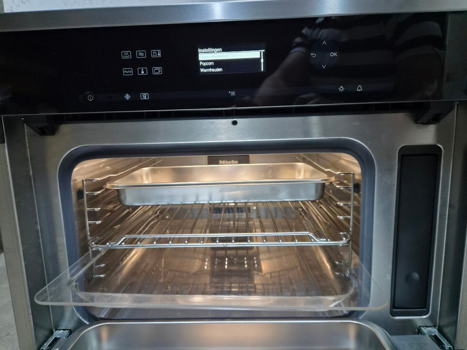 Miele DGM 6401 Combi-Stoomoven met Magnetron | 45 cm Inbouw, Combimagnetron, Ophalen of Verzenden, Zo goed als nieuw, Inbouw