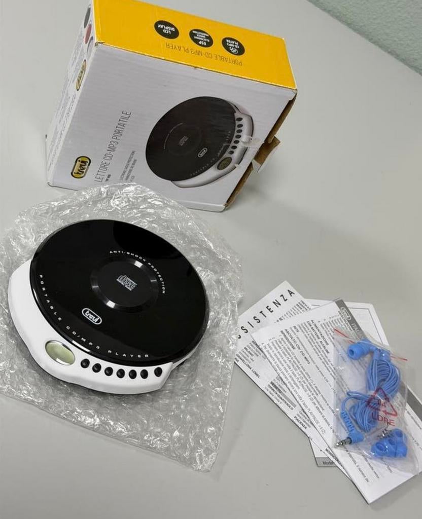 Trevi CMP-498 draagbare draadloze Discman CD-speler MP3 NEW, Ophalen of Verzenden, Discman, H, H