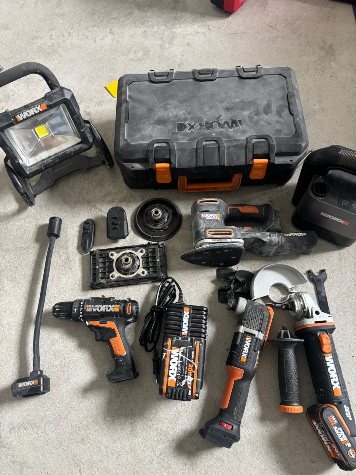 Worx gereedschap set, Ophalen, Gebruikt