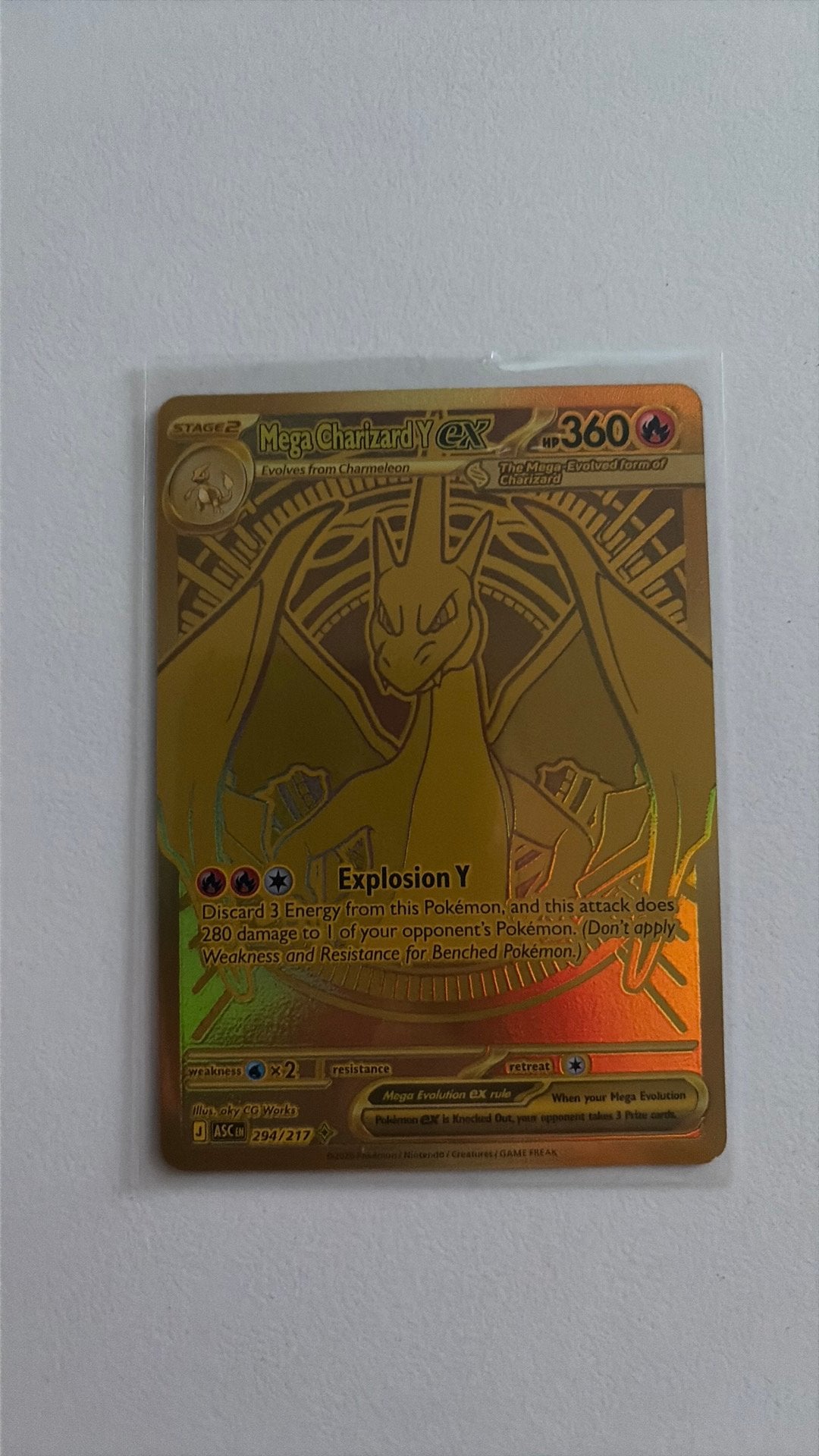 Mega Charizard Y EX ascended heroes 294/217, Ophalen of Verzenden, Zo goed als nieuw