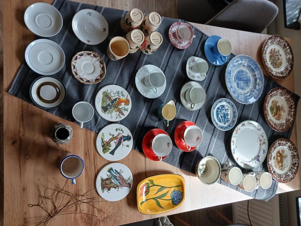 Diverse servies en sierborden, Antiek en Kunst, Ophalen of Verzenden