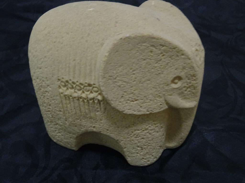 Olifant beeld Marbell by Stone Art Belgium vintage design, Ophalen of Verzenden, Huis en Inrichting