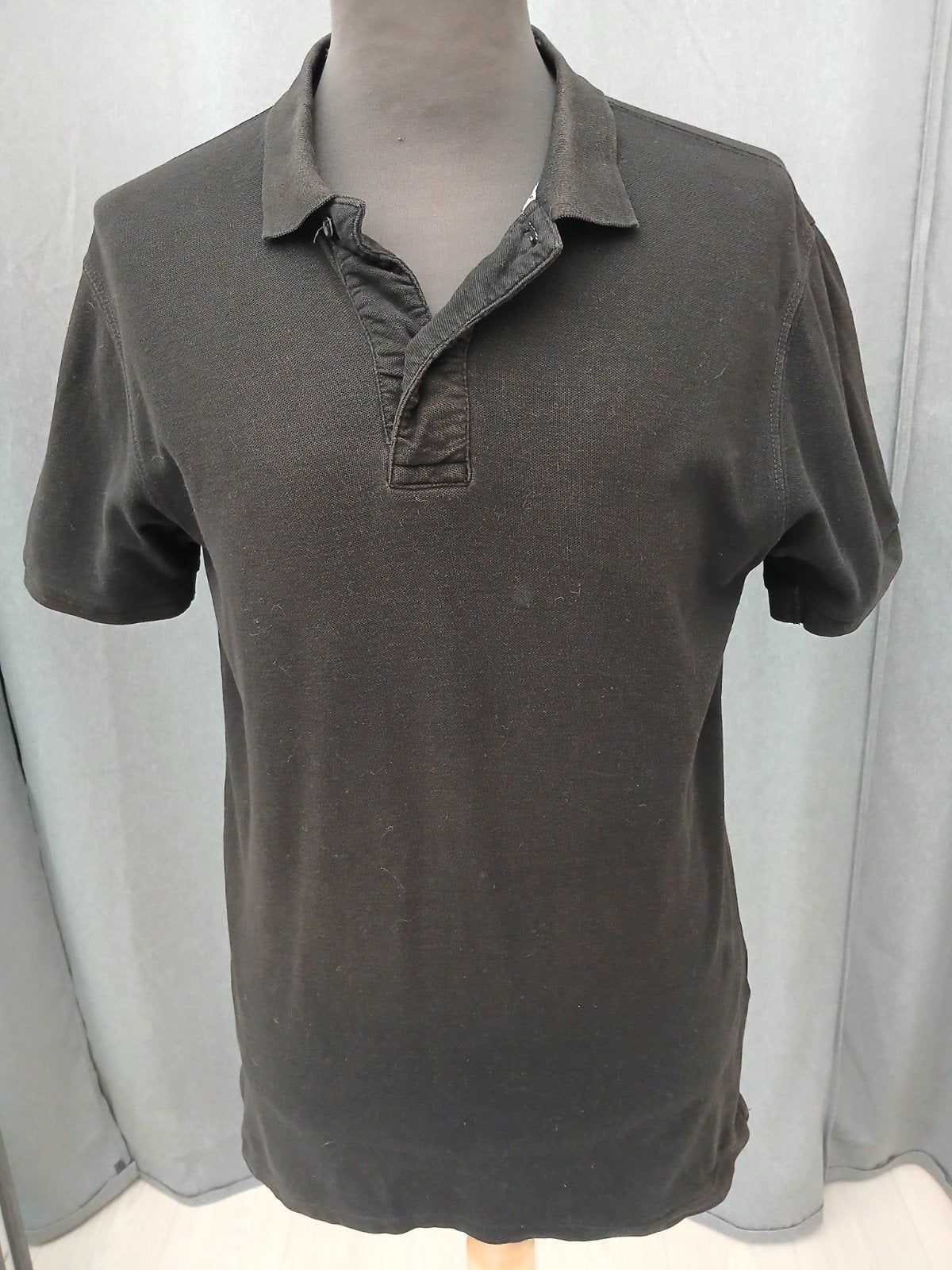 Smog zwarte polo maat M, Maat 48/50 (M), Zwart, Gedragen, Smog