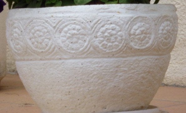 397 BETONNEN PLANTENBAK, Tuin en Terras, Bloembakken en Plantenbakken, Steen, Minder dan 60 cm, Rond, Nieuw