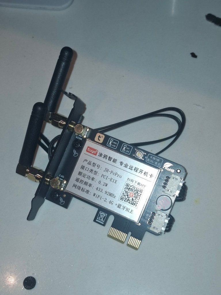 Tuya PCIe Smart Power Switch PC + Draadloze RF 433MHz Knop, Hobby en Vrije tijd, Ophalen of Verzenden, Nieuw