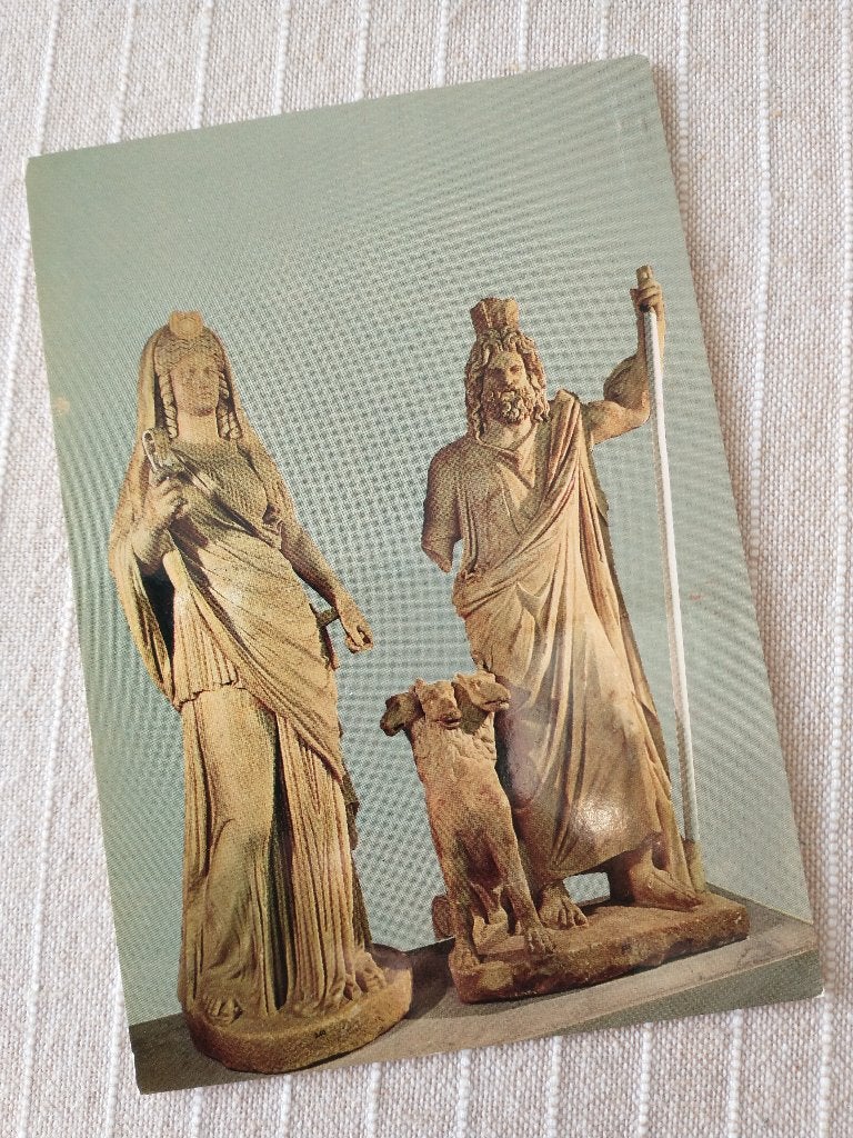 Kreta, Heraklion Museum - Serapis en Isis uit Gortys, Verzamelen, Ophalen of Verzenden, 1980 tot heden, Ongelopen, Overig Europa