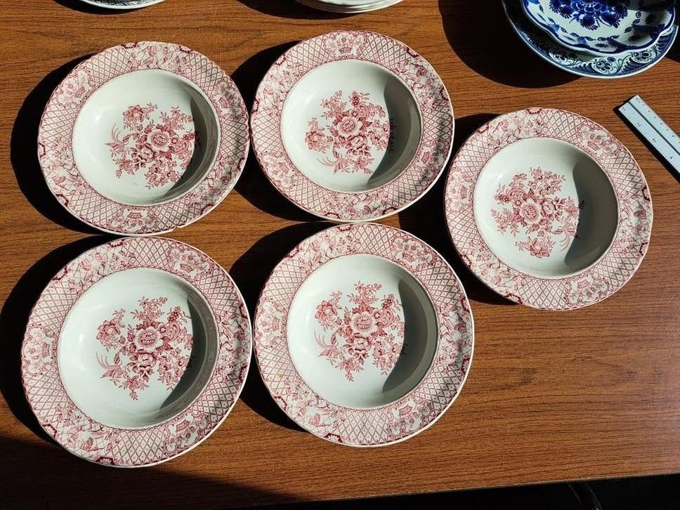 Set van 5 diepe borden (soepborden) van Mason’s Stratford, Ophalen of Verzenden