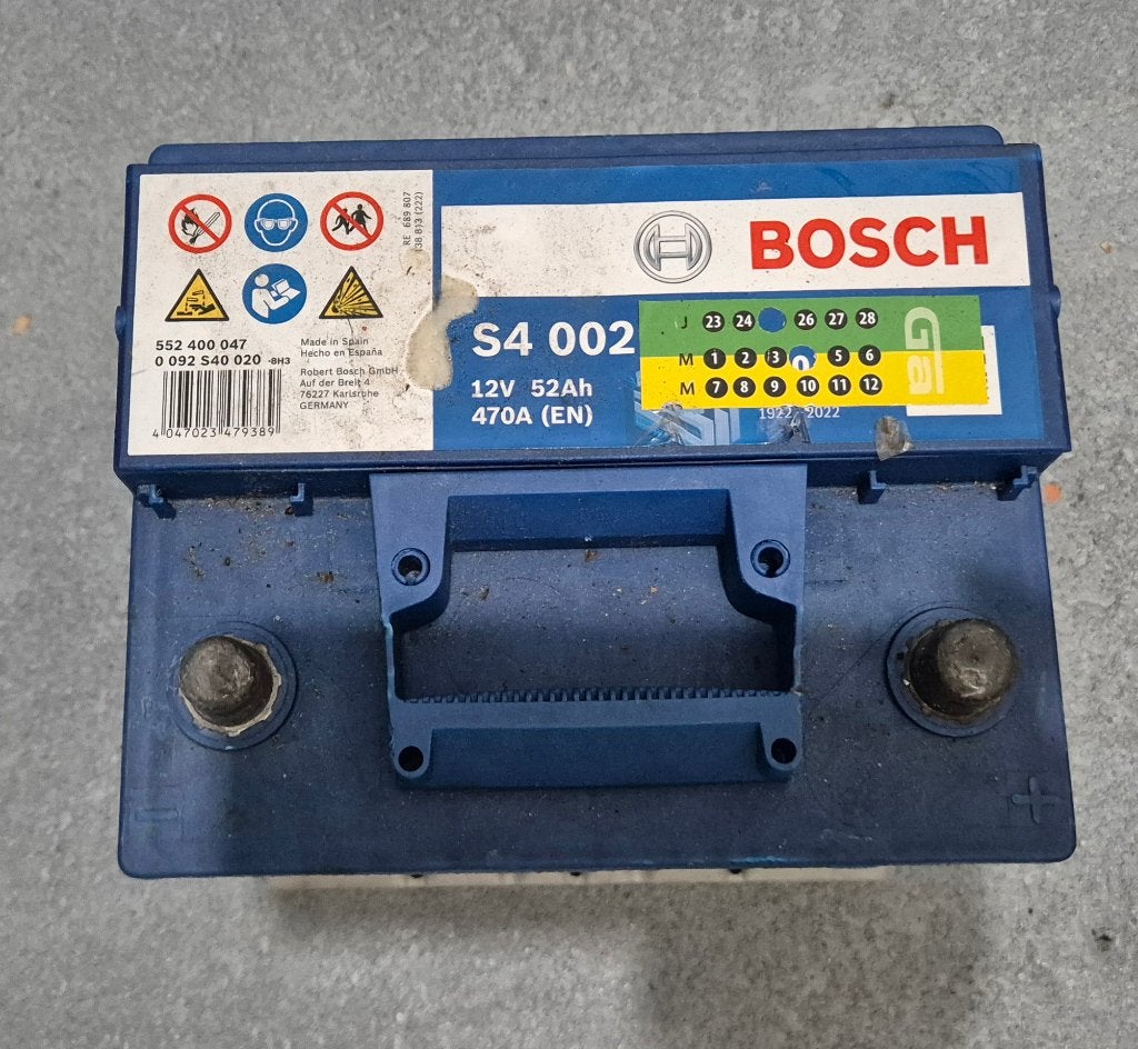 Bosch S4002 52Ah accu, 470A, 12V, Auto-onderdelen, Accu's en Toebehoren, Alfa Romeo, Amerikaanse onderdelen, Audi, BMW, Citroën