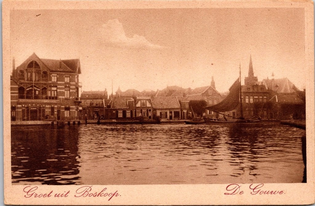 Boskoop - 7 ansichtkaarten antieke en jaren 70 80 ...