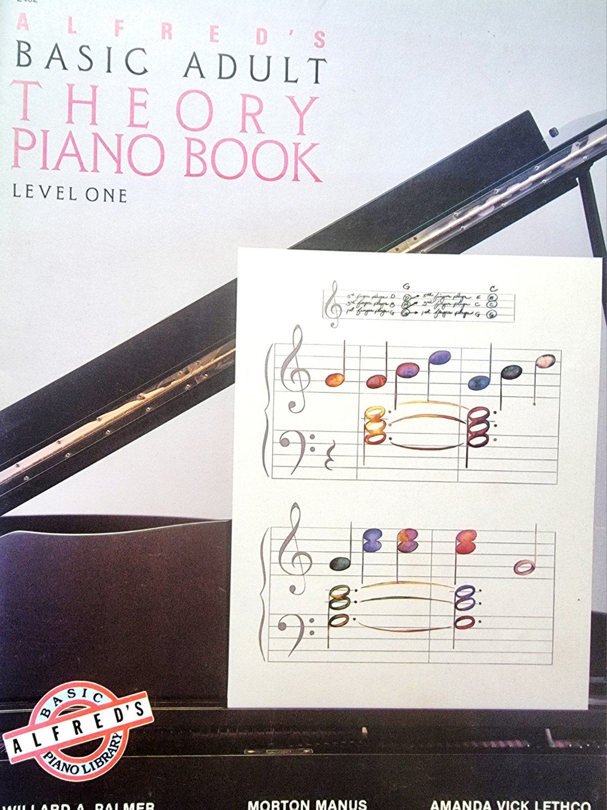 Alfred's Basic Adult Theory Piano Book Level One P60, Muziek en Instrumenten, Bladmuziek, Zo goed als nieuw, Les of Cursus, Populair