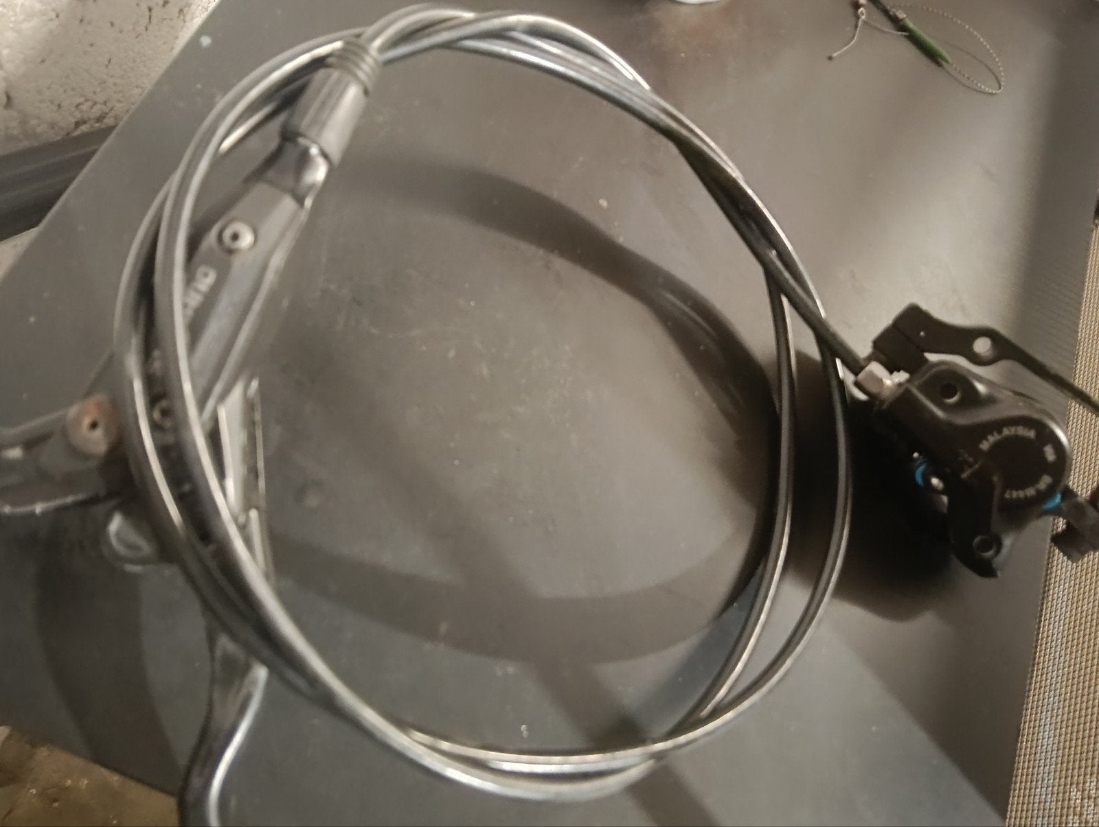 Shimano hydraulische rem en wielrenpedalen, Remmen, Gebruikt, Ophalen of Verzenden, Aluminium