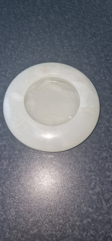 Prachtige Vintage Onyx Marmeren Asbak / Sieradenschaal, Ophalen of Verzenden, Zo goed als nieuw, Asbak