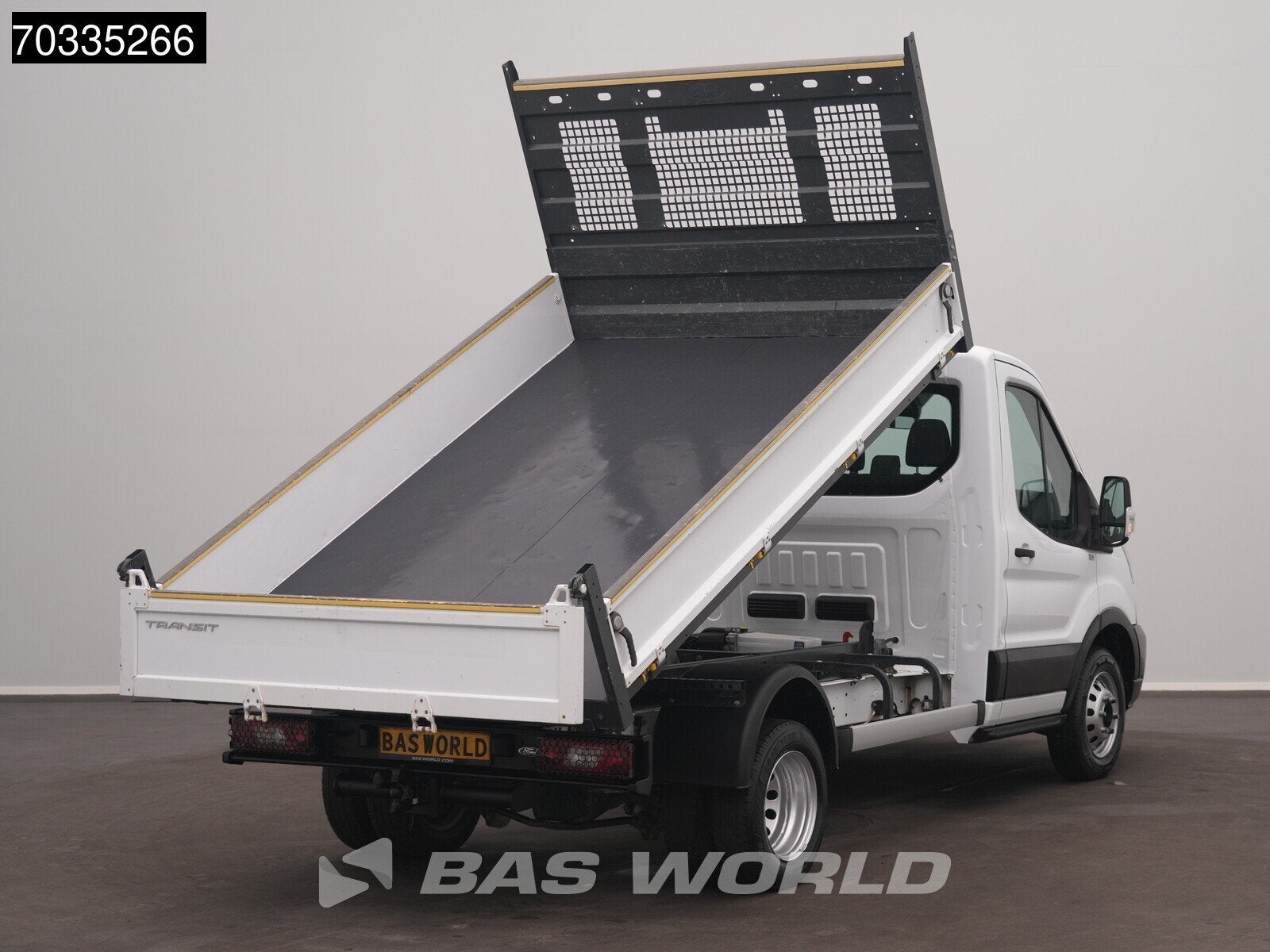 Ford Transit 165pk Kipper Dubbellucht 3,5t Trekhaak Airco Ca, Auto's, Stof, Euro 6, 4 cilinders, Wit