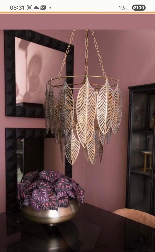PTMD hanglamp NIEUW in doos, Huis en Inrichting, Lampen | Hanglampen, 50 tot 75 cm, Nieuw, Ophalen of Verzenden, Metaal