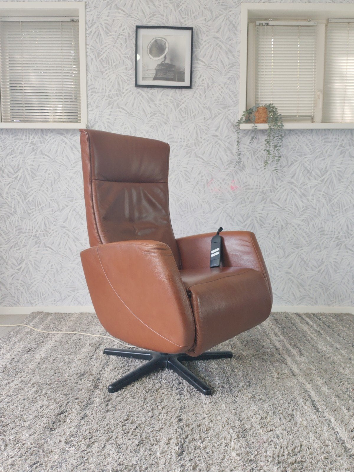 De Toekomst leren elektrische relax fauteuil, Onbekend, Ophalen of Verzenden, Zo goed als nieuw, Modern, comfortabel