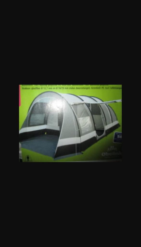 Grote Obelink Bahama 4 tunneltent met luifel, 4 persoons, Ophalen of Verzenden