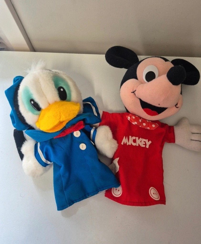 Disney handpoppen set, Ophalen of Verzenden, Overige figuren, Gebruikt, Knuffel