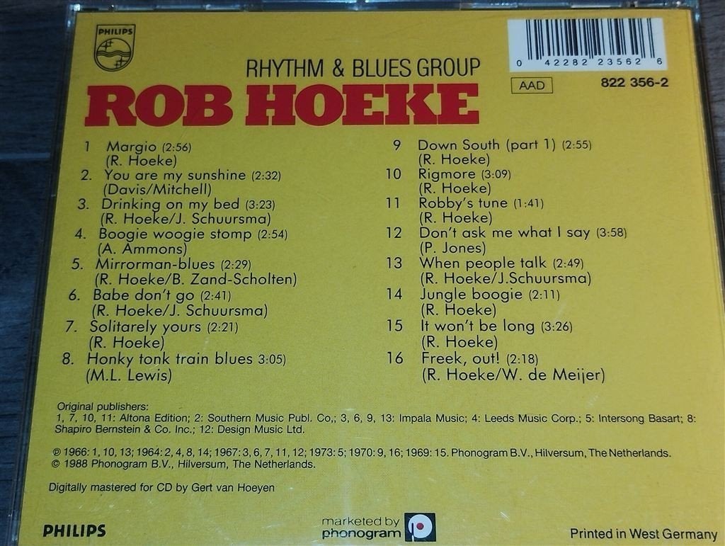 Rob Hoeke Rhythm & Blues Group ‎, Ophalen of Verzenden, Zo goed als nieuw, Jazz
