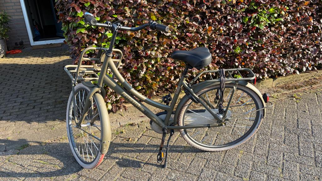 Cortina U4 Transportfiets Meisje 26 Inch, Fietsen en Brommers, Terugtraprem, Gebruikt, Versnellingen, Minder dan 47 cm