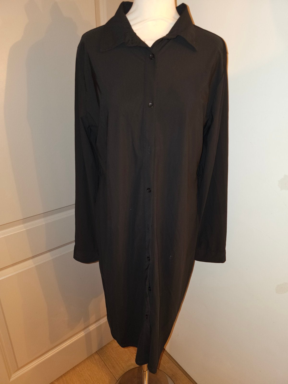 Mooij travelstof jurk zwart maat xl, Kleding | Dames, Ophalen of Verzenden, Zo goed als nieuw, Maat 46/48 (XL) of groter, Zwart