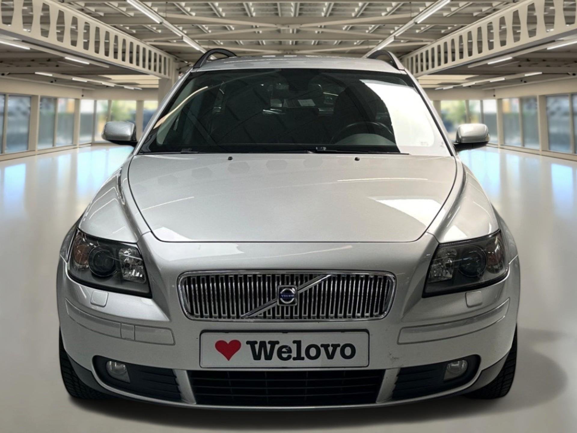 Volvo V50 2.4i Summum Incl. BTW dealer onderhoud, leder, ele, Auto's, Voorwielaandrijving, 1362 kg, Gebruikt, Zwart