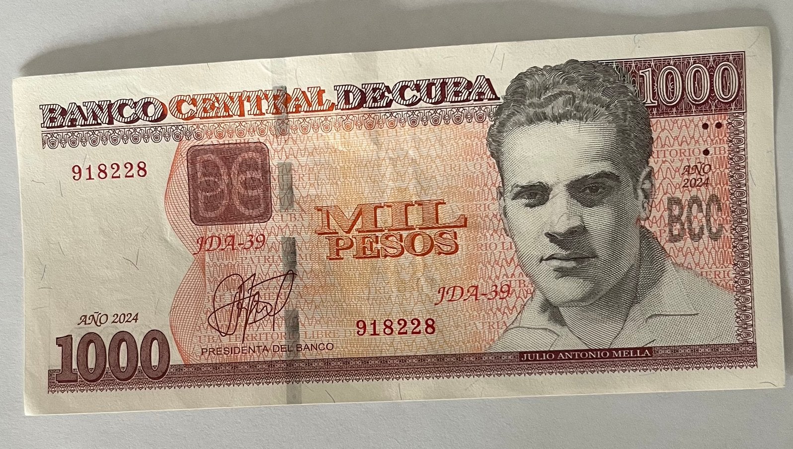 Cuba 1.000 Pesos 2024 lichtgebruikte staat, Verzenden, Midden-Amerika, Los biljet