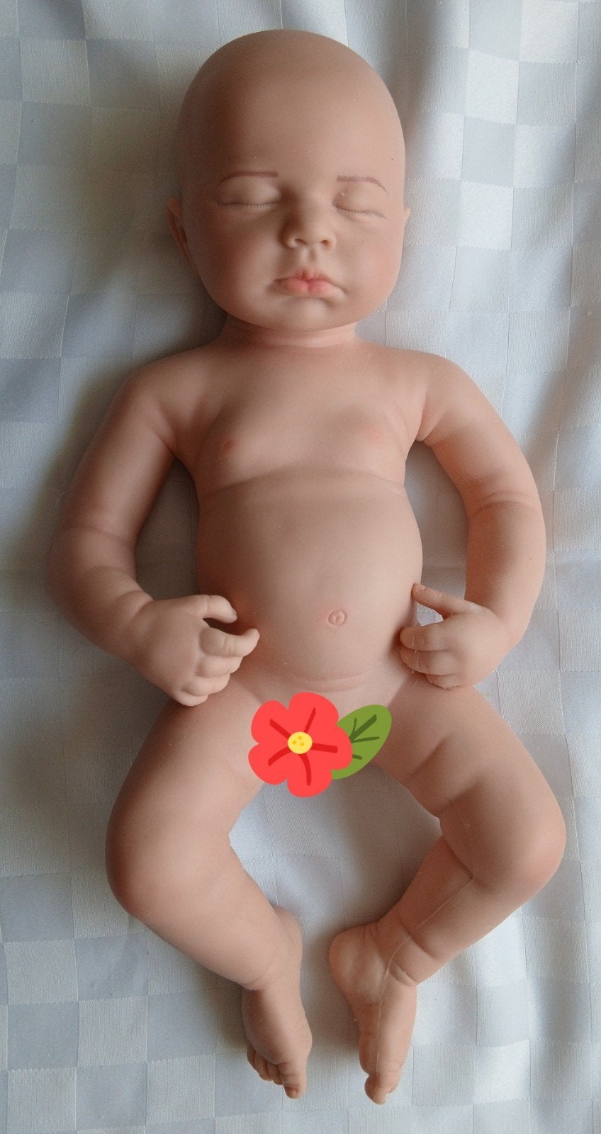 Superkoopje full siliconen reborn Loulou, 50cm, Verzamelen, Poppen, Ophalen, Zo goed als nieuw, Pop, Levensecht of Reborn
