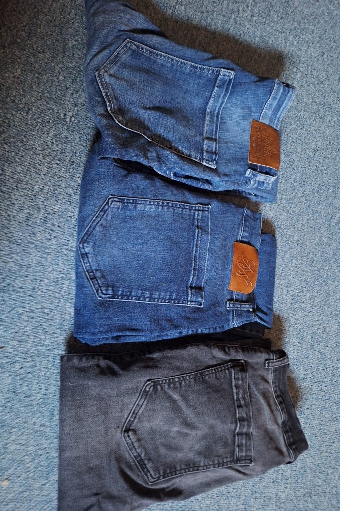 Siksilk heren jeans blauw zwart maat M en L knoop of rits, Siksilk, Blauw, W32 (confectie 46) of kleiner, Ophalen of Verzenden