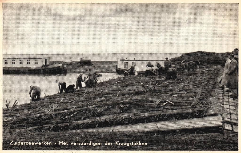 Zuiderzeewerken, Vervaardigen Kraagstukken  131395, Ophalen of Verzenden, Ongelopen, Noord-Holland