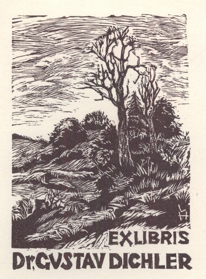 1211 Ex Libris Oostenrijk : Leopold Hofmann, z.j., Verzenden, Ex libris