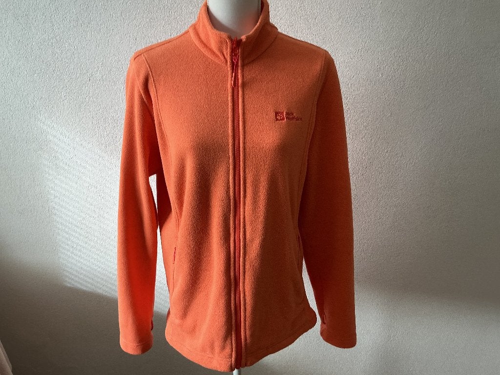 Jack wolfskin fleecejack xl, Maat 46/48 (XL) of groter, Oranje, Ophalen of Verzenden, Zo goed als nieuw