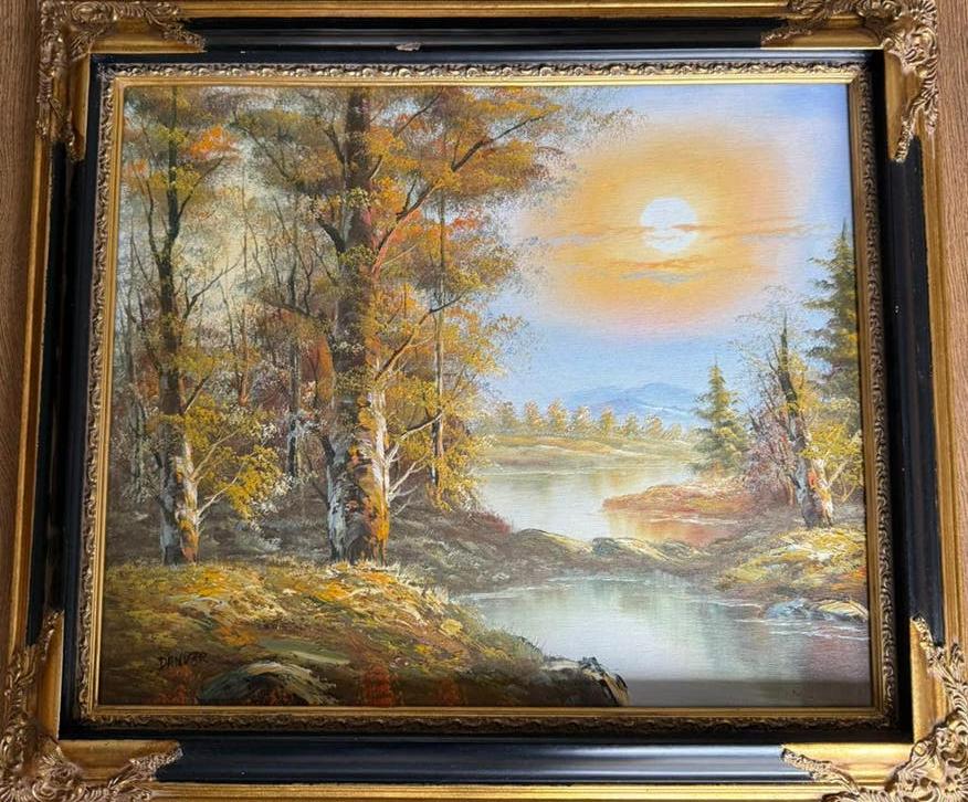 Mooi schilderij in Barokke lijst, Ophalen